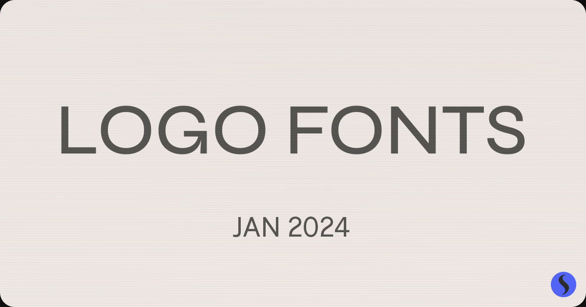 logo fonts for january 2024