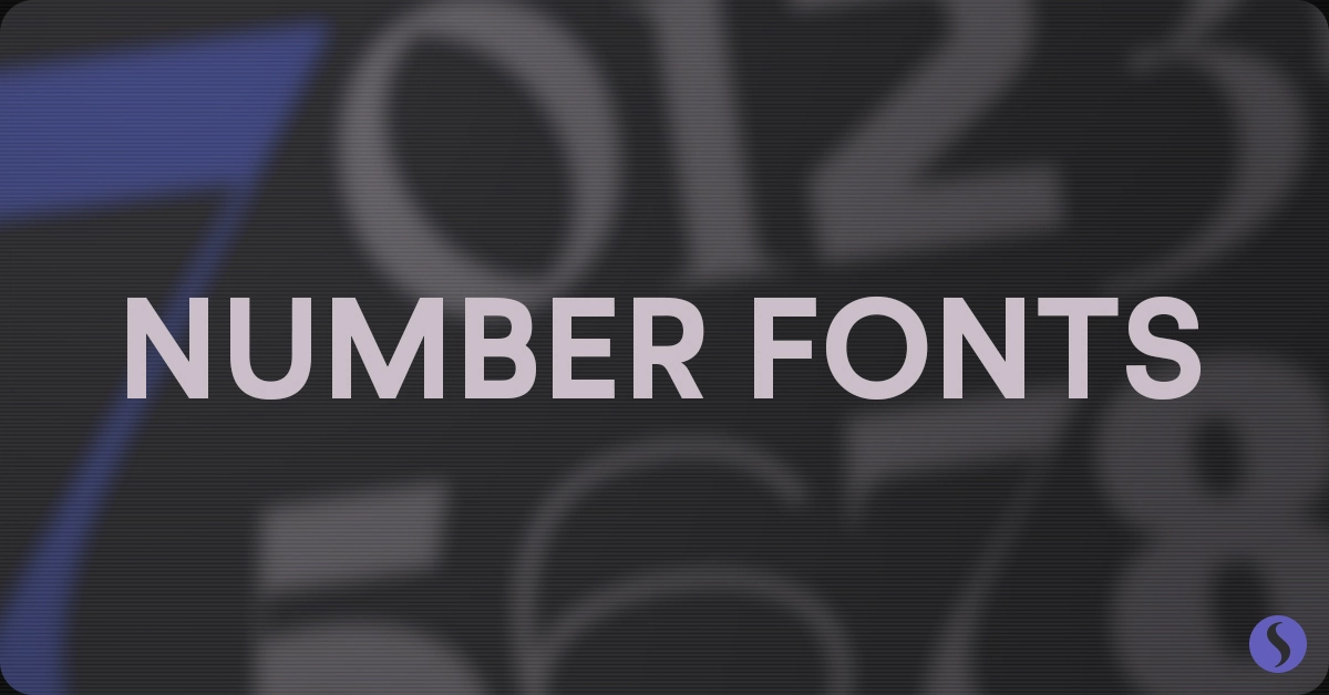 number fonts