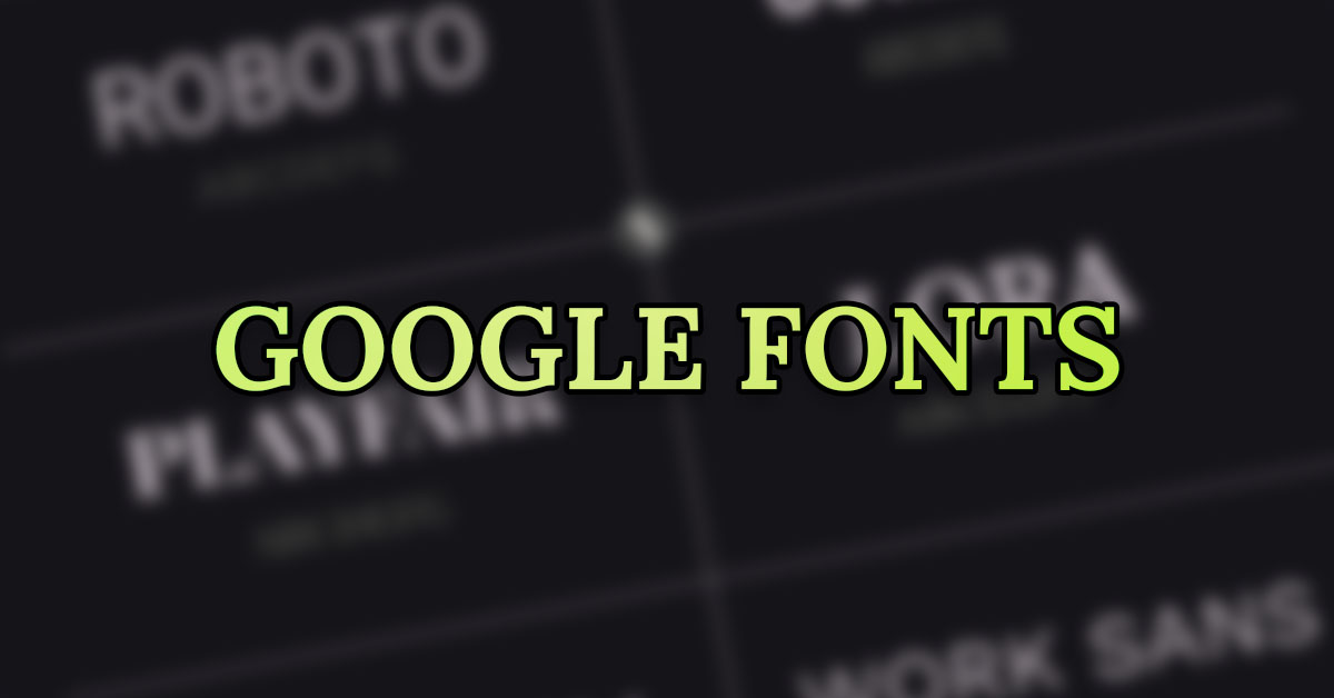 Best Google Fonts For Logo Design